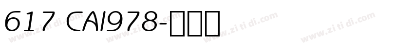 617 CAI978字体转换